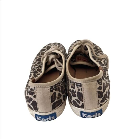 Keds Leopard Lace Up Sneakers Women 5.5 - Picture 2 of 7